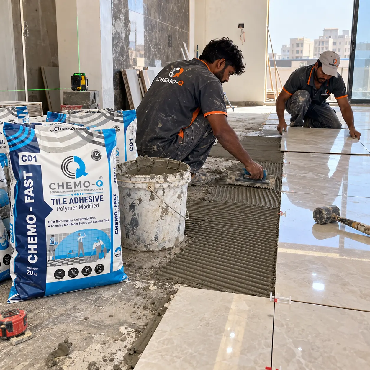 CHEMO-Q C01 CHEMO-FAST Type 1 Tile Adhesive 20KG